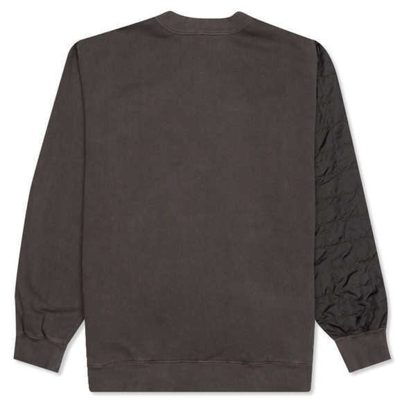 AMBUSH MIX QUILTED SWEATSHIRT steel grey